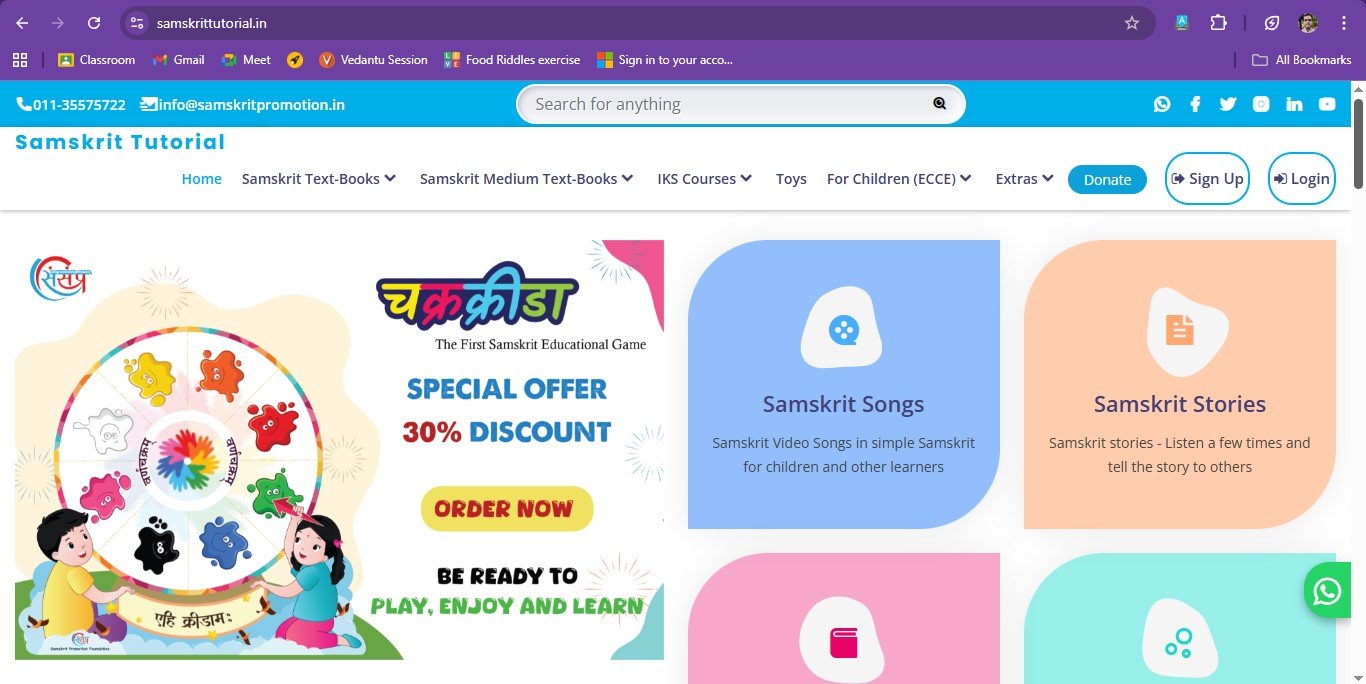 Communicative Sanskrit: Innovative Tools and Techniques